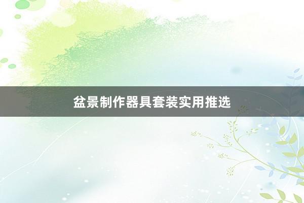 盆景制作器具套装实用推选